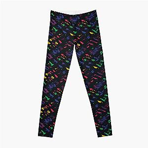 Fluorescent Pixel Chaos Leggings