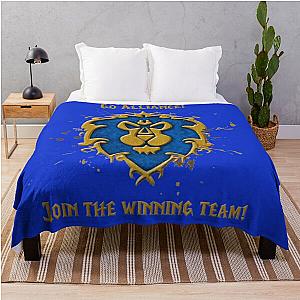 7620 Logo of the Alliance of the game World of warcraft - WoW- Throw Blanket