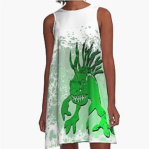 Murloc Green A-Line Dress