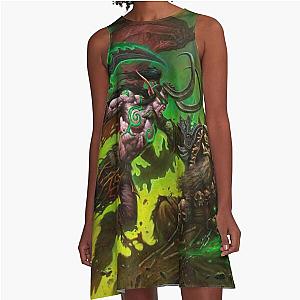 Illidan Stormrage Battles Guldan A-Line Dress