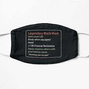 Legendary Black Mask Flat Mask