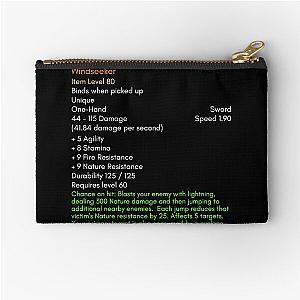 Thunderfury, Blessed Blade of the Windseeker classic wow Zipper Pouch