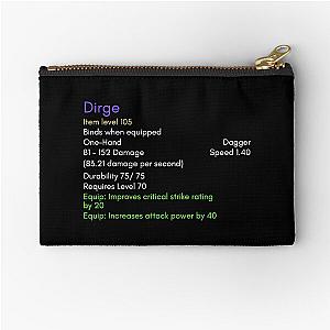 Dirge, the infamous dagger of the Burning Crusade Zipper Pouch