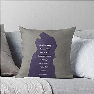 Wuthering Heights Quote - Emily Bronte - Love Quote Throw Pillow