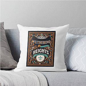 Wuthering Heights by Emily Bronte Book Cover Art Throw Pillow