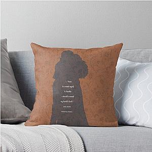 Wuthering Heigts quote throw pillow.