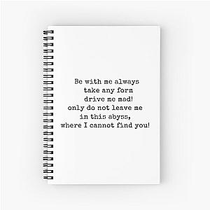 Wuthering Heights Quote Spiral Notebook