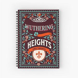 Wuthering Heights Emily Bronte Book Cover Spiral Notebook