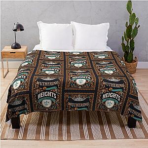 Wuthering Heights Emily Bronte Book Cover Art Throw Blanket