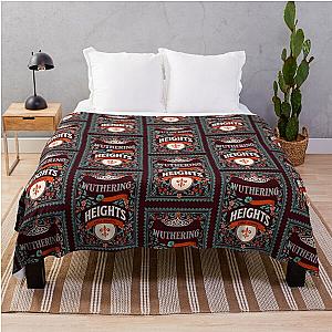 Wuthering Heights - Emily Bronte Book Cover Art Throw Blanket