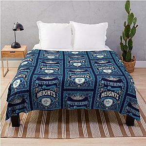 Wuthering Heights Emily Bronte Book Cover Art Throw Blanket