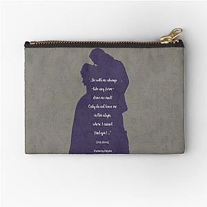 Wuthering Heights by Emily Bronte love quotes Zipper Pouch