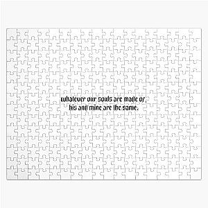 Whatever our souls are made of Wuthering Heights Jigsaw Puzzle
