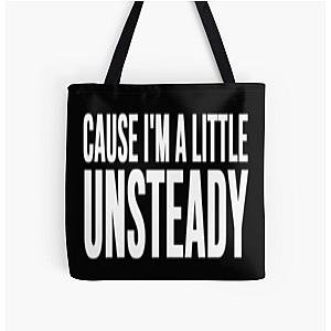 X Ambassadors Unsteady Lyrics White All Over Print Tote Bag