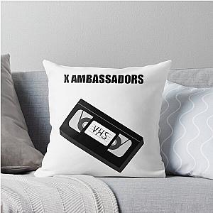 X Ambassadors VHS Throw Pillow