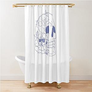 Ambassadors Skull T-Shirt Paint Shower Curtain