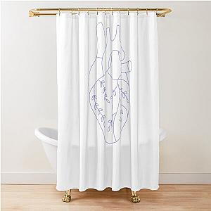 Ax Ambassadors Paint Heart T-Shirt Shower Curtain