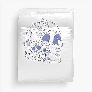 Ax Ambassadors Skull T-Shirt Powder Paint Duvet Cover