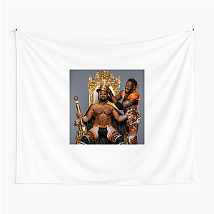 Game Face: Xavier Xavier Woods Tapestries