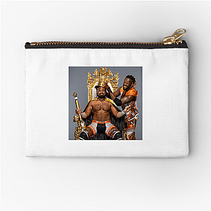 Game Face: Xavier Xavier Woods Zipper Pouches