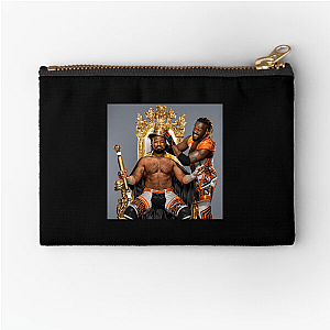 Game Face: Xavier Xavier Woods Zipper Pouches