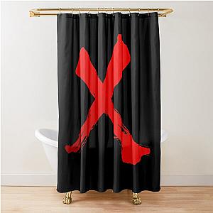 Xenoblade Chronicles Cross X Logo Red Shower Curtain