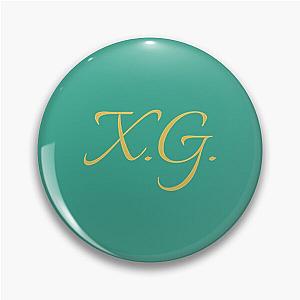 XG InitialsGold LetteringPersonalised Gifts Pin