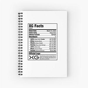 XG Kpop Nutritional Facts   Spiral Notebook