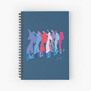 XG Shooting star dance silhouette design Spiral Notebook