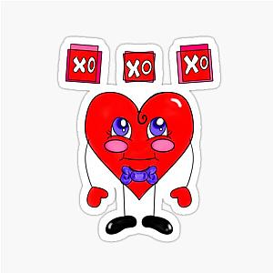 X o Heart Sticker
