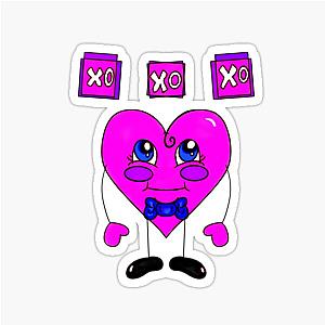 Xo Heart Purple Sticker
