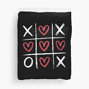 Valentines Day Tic Tac Toe Duvet Cover