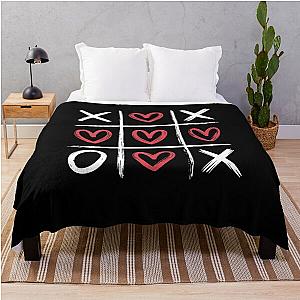 Valentine's Day Tic Tac Toe Throw Blanket