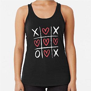 Valentines Day Tic Tac Toe Racerback Tank Top