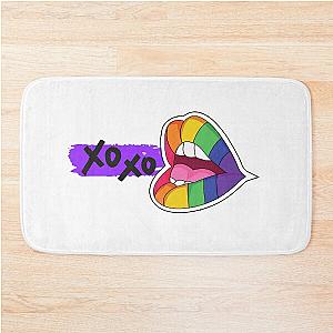 Pride Flag Lips Bath Mat