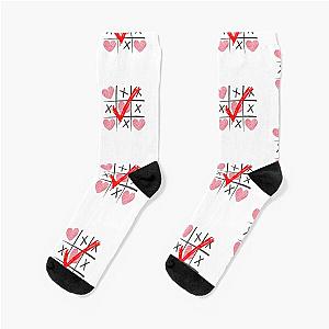 Valentines Day Tic Tac Toe  Socks