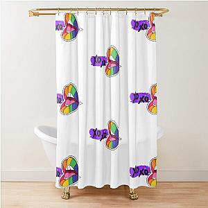 Pride Flag Lips Shower Curtain