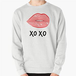 XO Pink Glossy Lips Pullover Sweatshirt