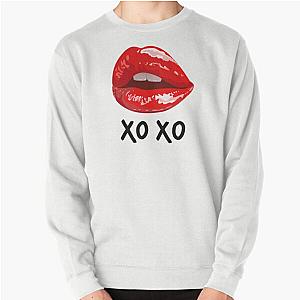 XO RED LIPS GLOSSY Pullover Sweatshirt