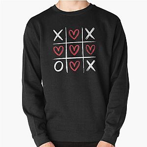 Valentines Day Tic Tac Toe Pullover Sweatshirt