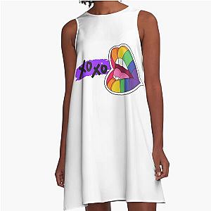 Pride Flag Lips A-Line Dress