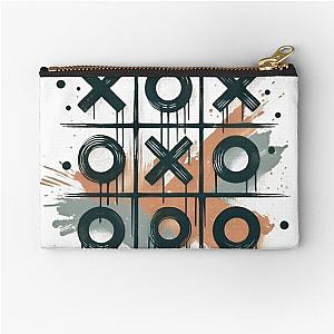 Tic Tac Toe Game Board x Game Lover Zipper Pouch