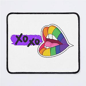 Pride Flag Lips Mouse Pad