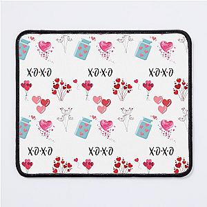 Xo Heart Mouse Pad