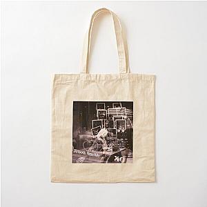 Black and white Cotton Tote Bag