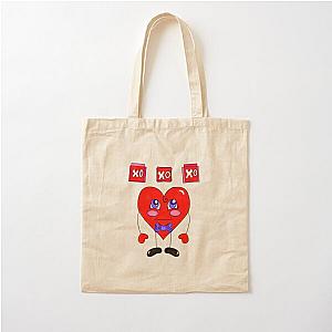 Xo Heart Cotton Tote Bag