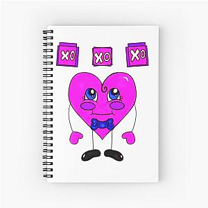 Heart Purple Spiral Notebook