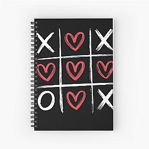 Valentines Day Tic Tac Toe Spiral Notebook