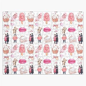 Xo pink Heart Jigsaw Puzzle