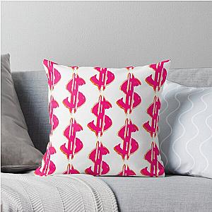 Pink Orange Throw Pillow